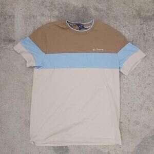 Ben Sherman Men's Multi and Cream Tshirt